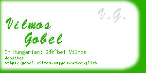 vilmos gobel business card